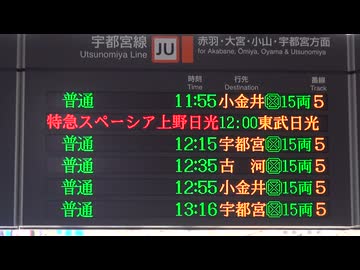 特急スペーシア上野日光 上野入線・発車