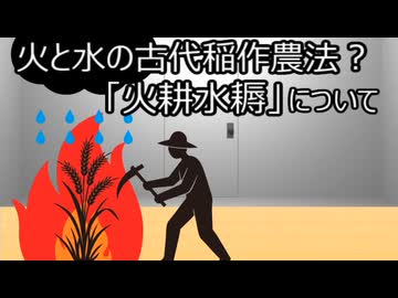 ゆっくり歴史よもやま話　火耕水耨