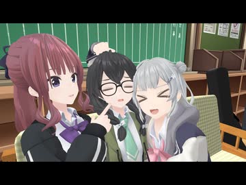 花梨六花にもみくちゃにされる千冬(眠)