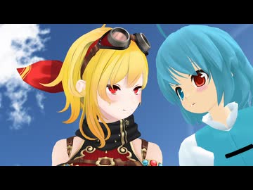 【東方ＭＭＤ　ホロライブ】博麗神社でカエラ・コヴァルスキアと小傘