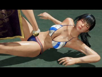 DOA6LR ryona 水着みなとの股と尻を踏む