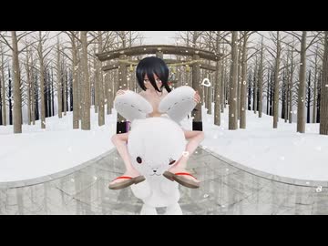【MMD】中国うさぎさんを背負ってテレパシ