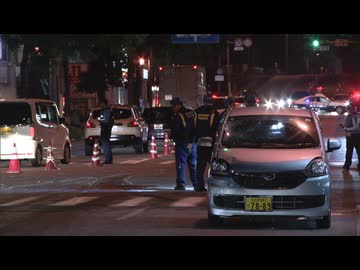 右折禁止の交差点で付バイクに軽乗用車が追突する事故　病院に搬送も命に別状なし　福岡・中央区