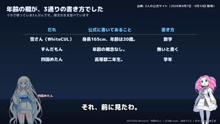 ｍ ～プロフィールお読み下さい〜様おまとめ うちの3人の公式プロフィールを見たら、年齢の書き方が3通りありました