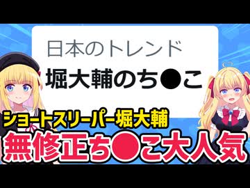 ショートスリーパー堀大輔、ち●こを無修正ライブ配信して終わるwww