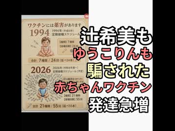 ゆうこりん、辻希美も騙され赤ちゃんにワクチン全部打たせた　発達障害激増の理由は増え続ける赤ちゃんワクチン　日本人絶滅が狙いか？