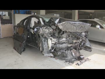 乗用車が神社入り口横の擁壁に衝突　運転していた36歳の男性が死亡　福岡県田川市