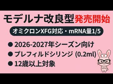 エムネクスパイク、XFG対応で発売モデルナの改良型コロナワクチン