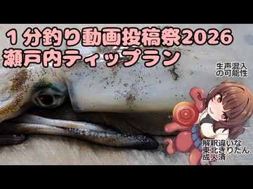 [１分釣り動画投稿祭2026]きりたんの釣果禄　瀬戸内ティップラン