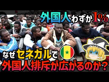 外国人は人口の1％なのに…セネガルで排外主義が台頭する理由【ゆっくり解説】