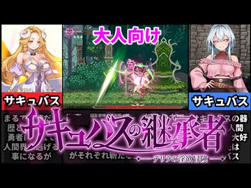 【サキュバスの継承者】まるで格ゲー！？高クオリティな横スクアクションが面白すぎた[大人向け同人ゲーム紹介ずんだもん#340]