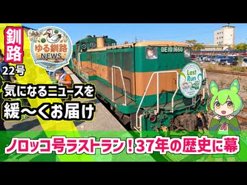 【ノロッコ号ラストラン　37年の歴史に幕】ゆる釧路ニュース　第22号