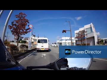 SUZUKI、GSXR125㏄、ブルー走行風景動画、音声入り、10月12日、版