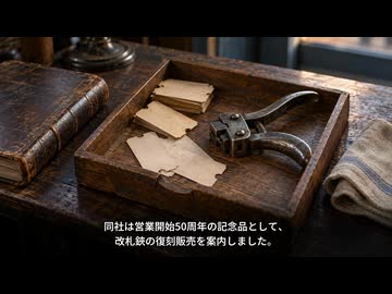 あの切符の切れ込みは、何の印だったのか。改札鋏の仕事