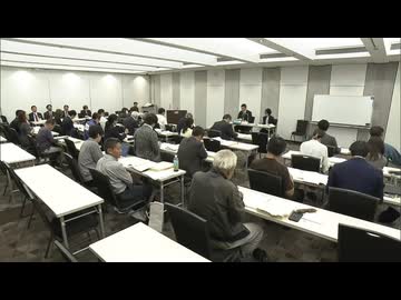 福岡市長選立候補予定者説明会　１８の陣営が参加