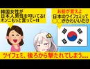 ツイフェミ「韓国オンニ、日本男児を叩いて！」→「自分でやれ」と秒で切られて泣く…