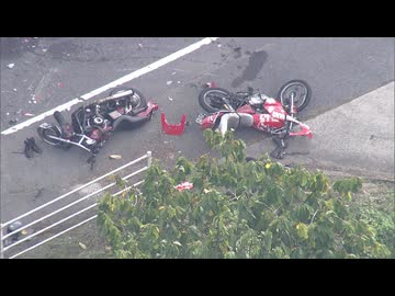 唐津市の国道でオートバイと大型バイクが衝突　運転していた男性２人が死亡