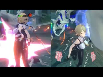 エーテリアスに捕縛されタコ殴りにされるイヴリン リョナ 日本語