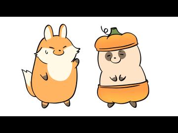 おわっタヌキ　第5回　タヌキのお裾分けは終わりです/タヌキのハロウィン