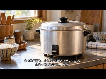あの炊飯器は、どうやって炊き上がりを知ったのか