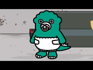 TVアニメ「ちびゴジラの逆襲」　第120話　「おね射しちゃった」