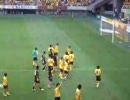2007年6月17日ジェフｖｓヴァンフォーレ 勝利のでんぐり＋バンザイ