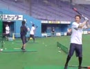 Bs日高剛　試合前の打撃練習