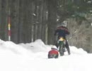 雪国ライダーの冬の遊び