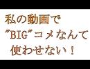 私の動画で'BIG'コメなんて使わせない