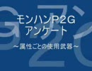 【MHP2G】属性ごとの使用武器【アンケート】