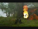 【MHF】 ガンランスvsリオレイア