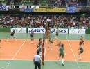 女子バレー 第56回黒鷲旗 決勝 JT × 久光製薬 第1セット 1