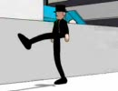 脚長おじさん　a man with long legs