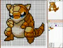 ポケモン１５１匹をドット絵で挑戦してみる（実況あり）　サンド編