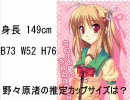 ヤンデレの女の子たちの推定カップサイズを調べてみた