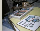 よすどん生お絵かき　東方　実写色紙