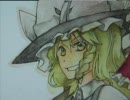 東方の霊夢と魔理沙を描いてみた