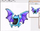 ポケモン１５１匹をドット絵で挑戦してみる（実況あり）　ゴルバット編