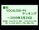 週刊VOCALOID-PVランキング ～2009年3月29日