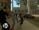 GTA SA 市民の怒りの矛先が警官へ＞撲殺＞復活＞CJ撲殺