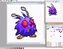 ポケモン１５１匹をドット絵で挑戦してみる（実況あり）　コンパン編