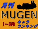 月刊MUGENキャラランキング　1~3月号