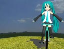 【mikumikudance】ちびミクといちりんしゃ【パパ撮って～】