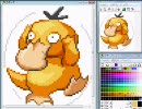 ポケモン１５１匹をドット絵で挑戦してみる（実況あり）　コダック編