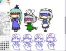 よすどんお絵かき 東方 作業もろもろ