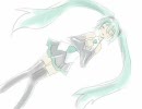 【初音ミク】 メルト、来い【手書き】