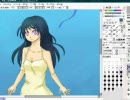 SAIで女の子描いてみた