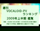 週刊VOCALOID-PVランキング 2009年上半期 概覧