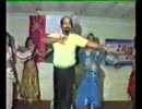 Man belly dancing