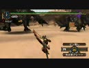 【MHP2G】双璧！黒き熱風　弓ソロ　分断無し